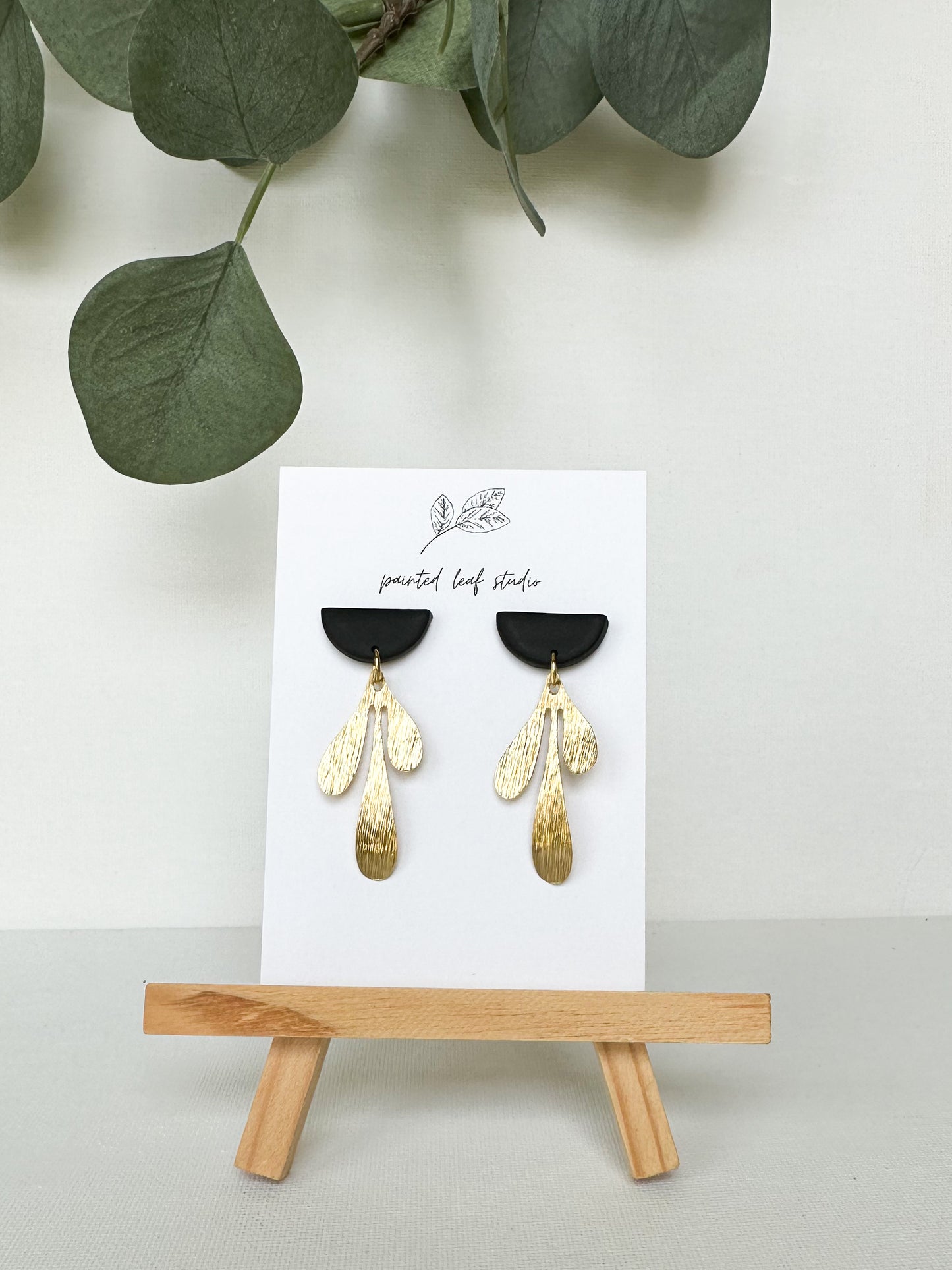 Black and Gold Dangles (Small)