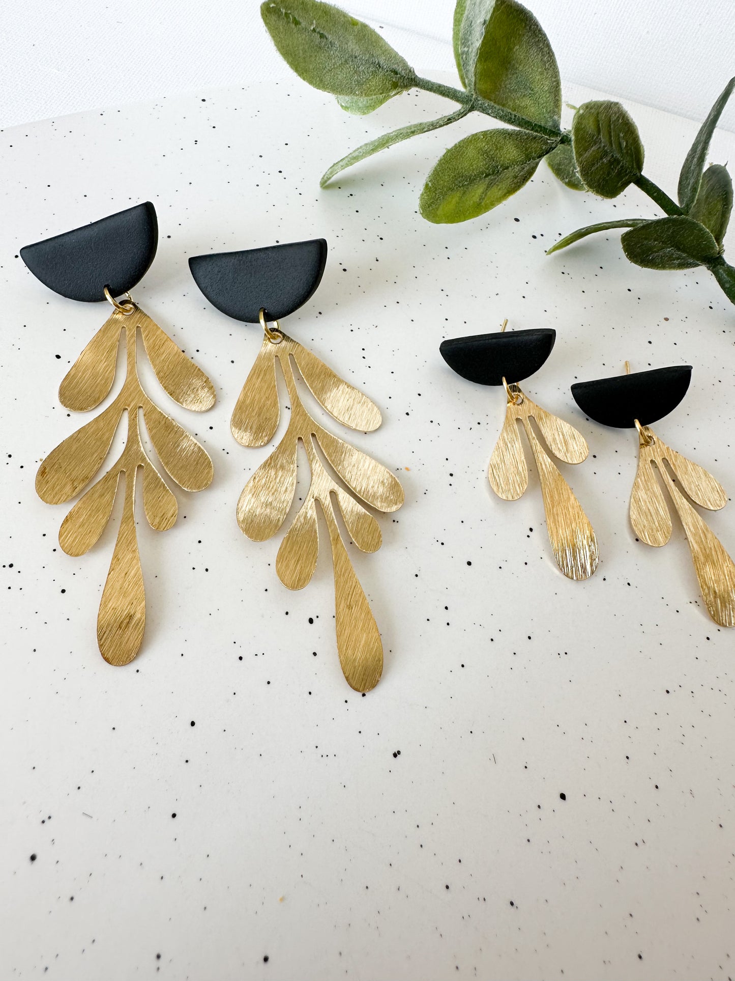 Black and Gold Dangles (Small)