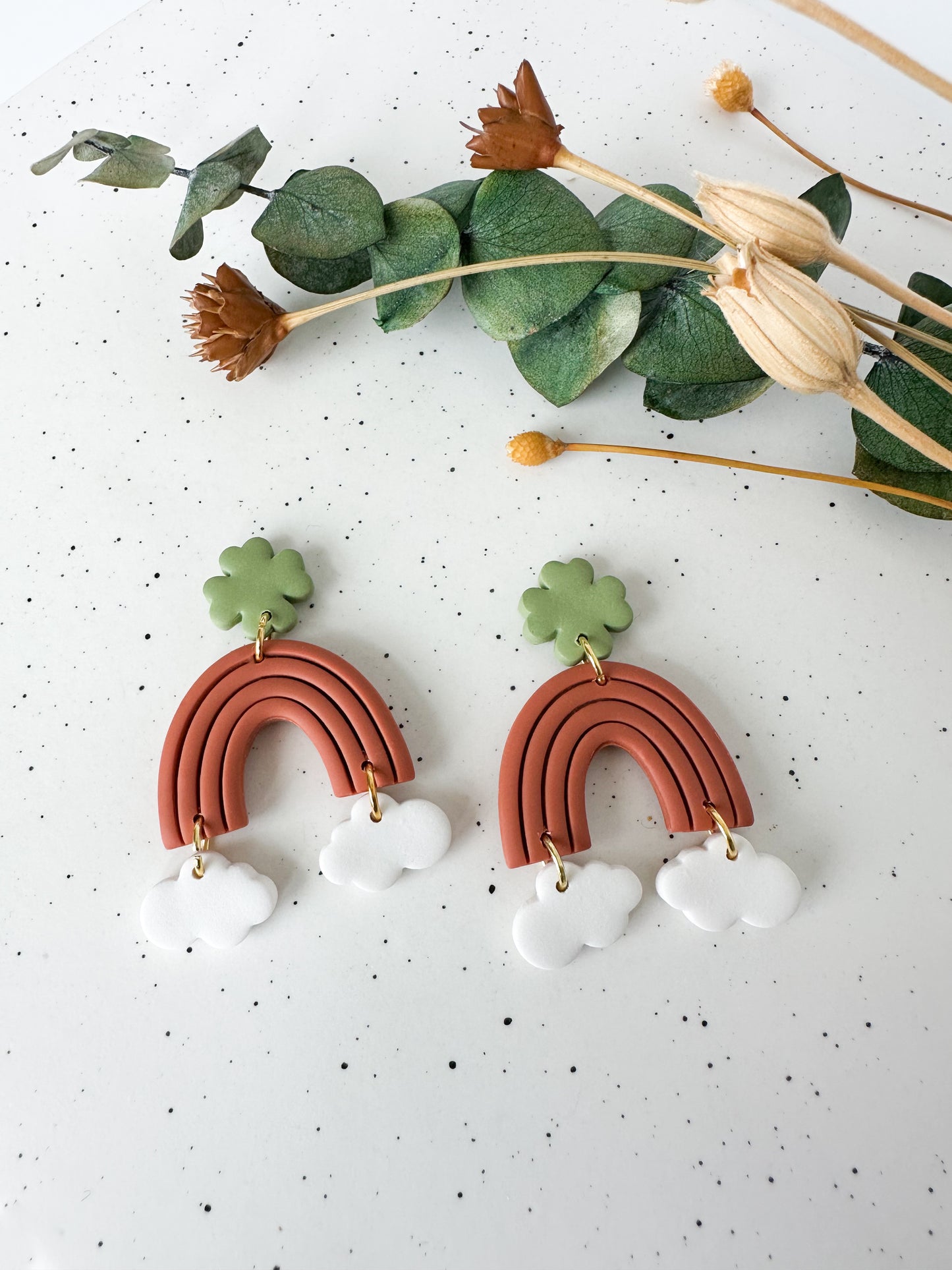 Clover Rainbow Earrings