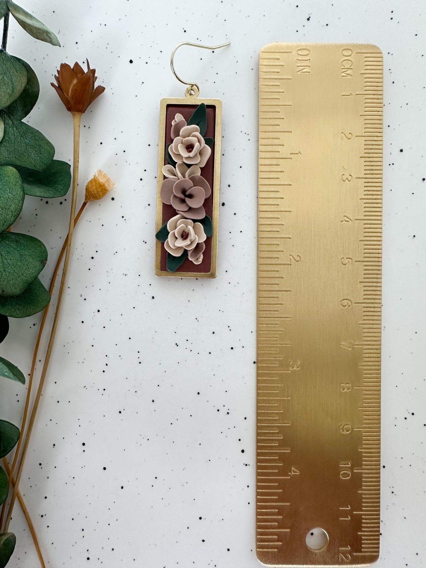 Limited Edition Framed Floral Earrings