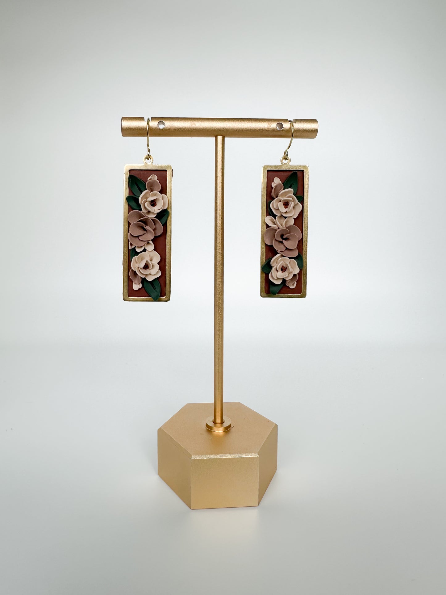 Limited Edition Framed Floral Earrings