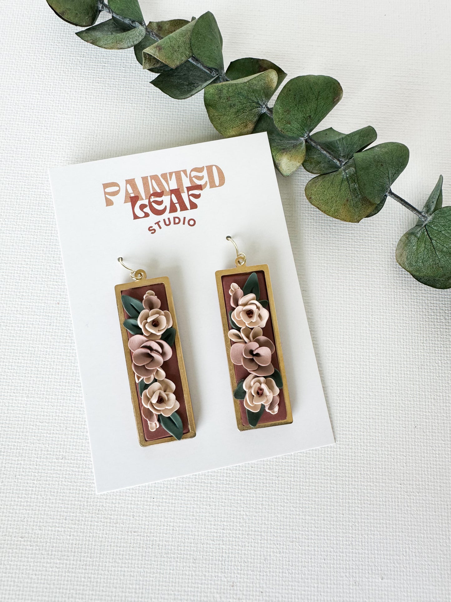 Limited Edition Framed Floral Earrings