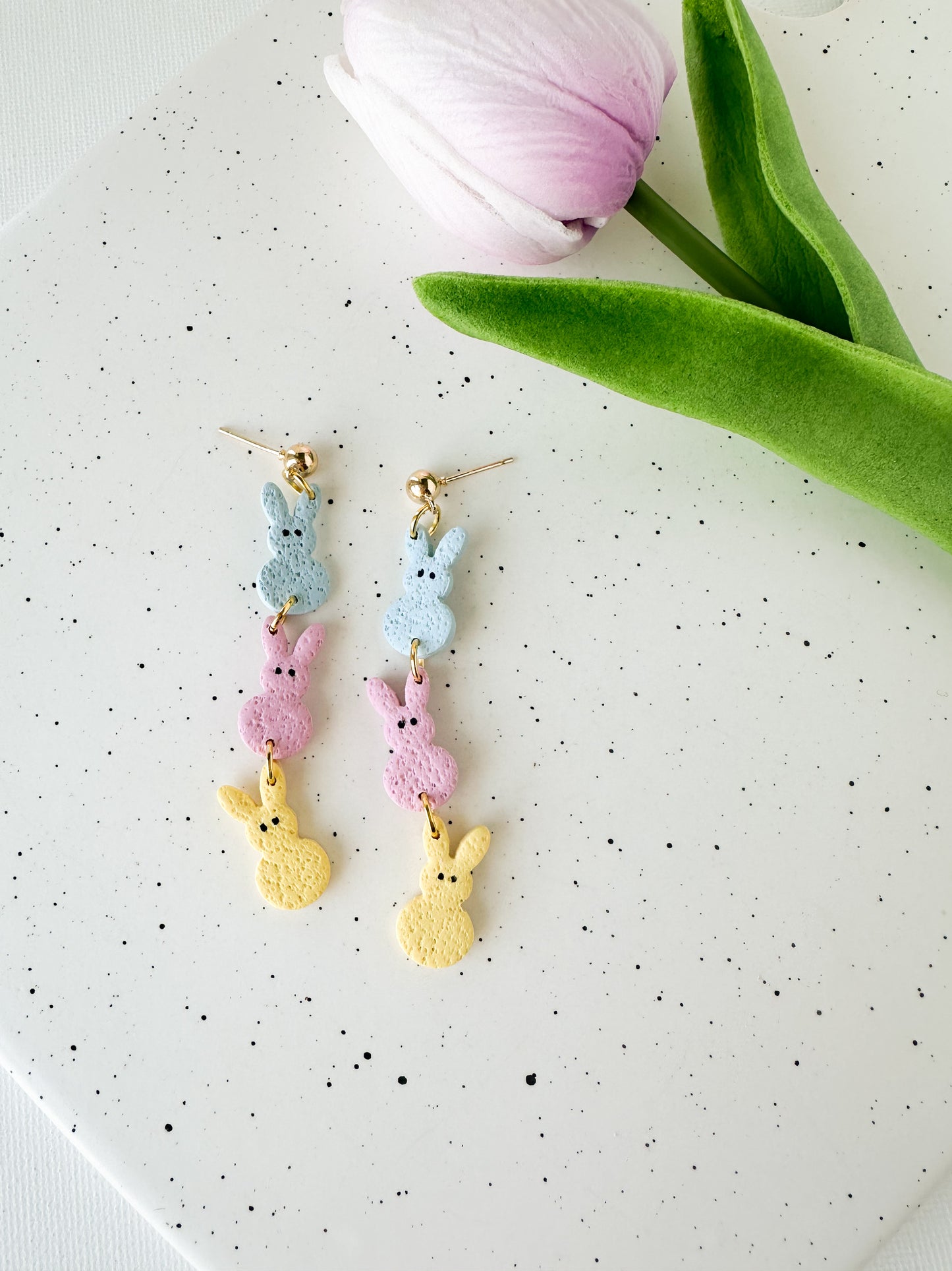 Colorful Bunny Dangles