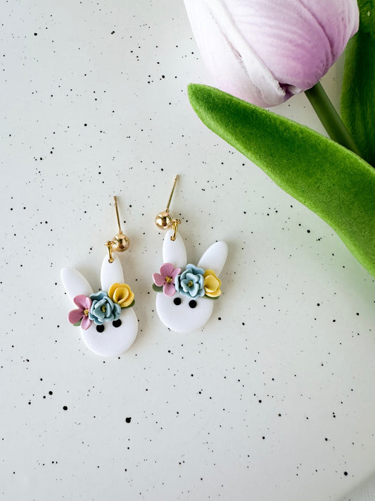 Flower Bunny Dangles