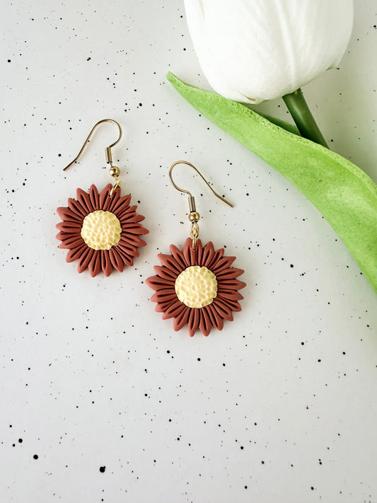 Sunset Daisy Earrings