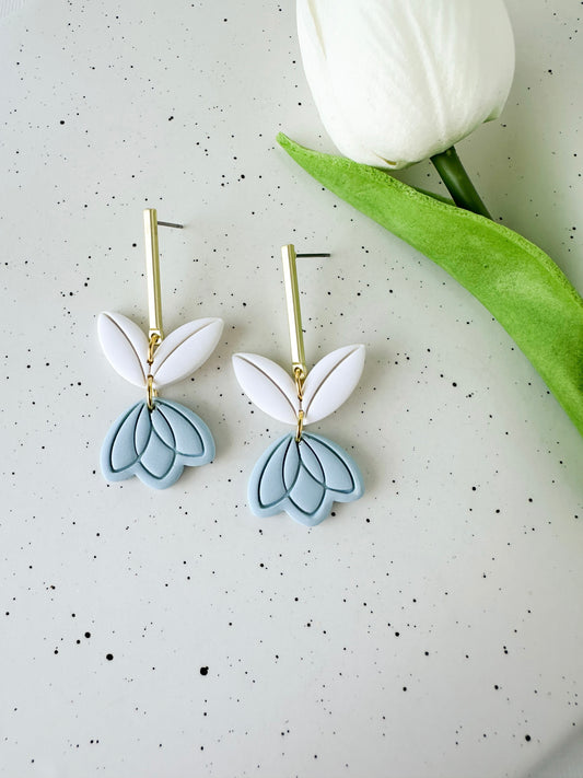 Blue Tulip Dangles