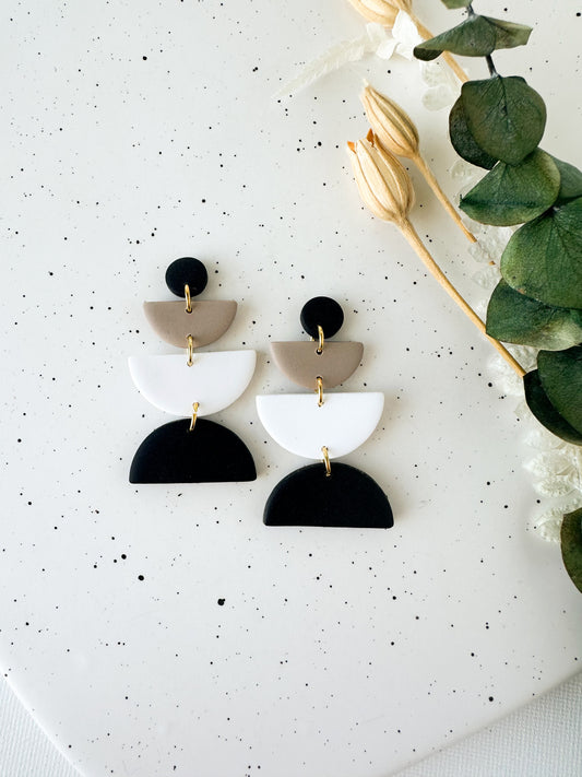 Geometric Circle Earrings