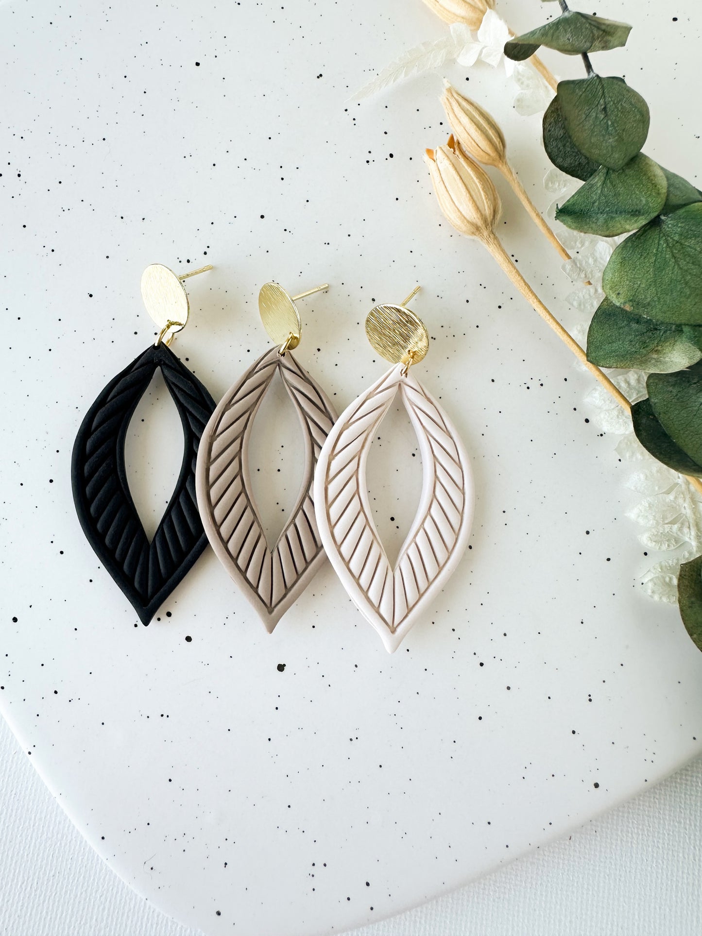 Neutral Geometric Earrings