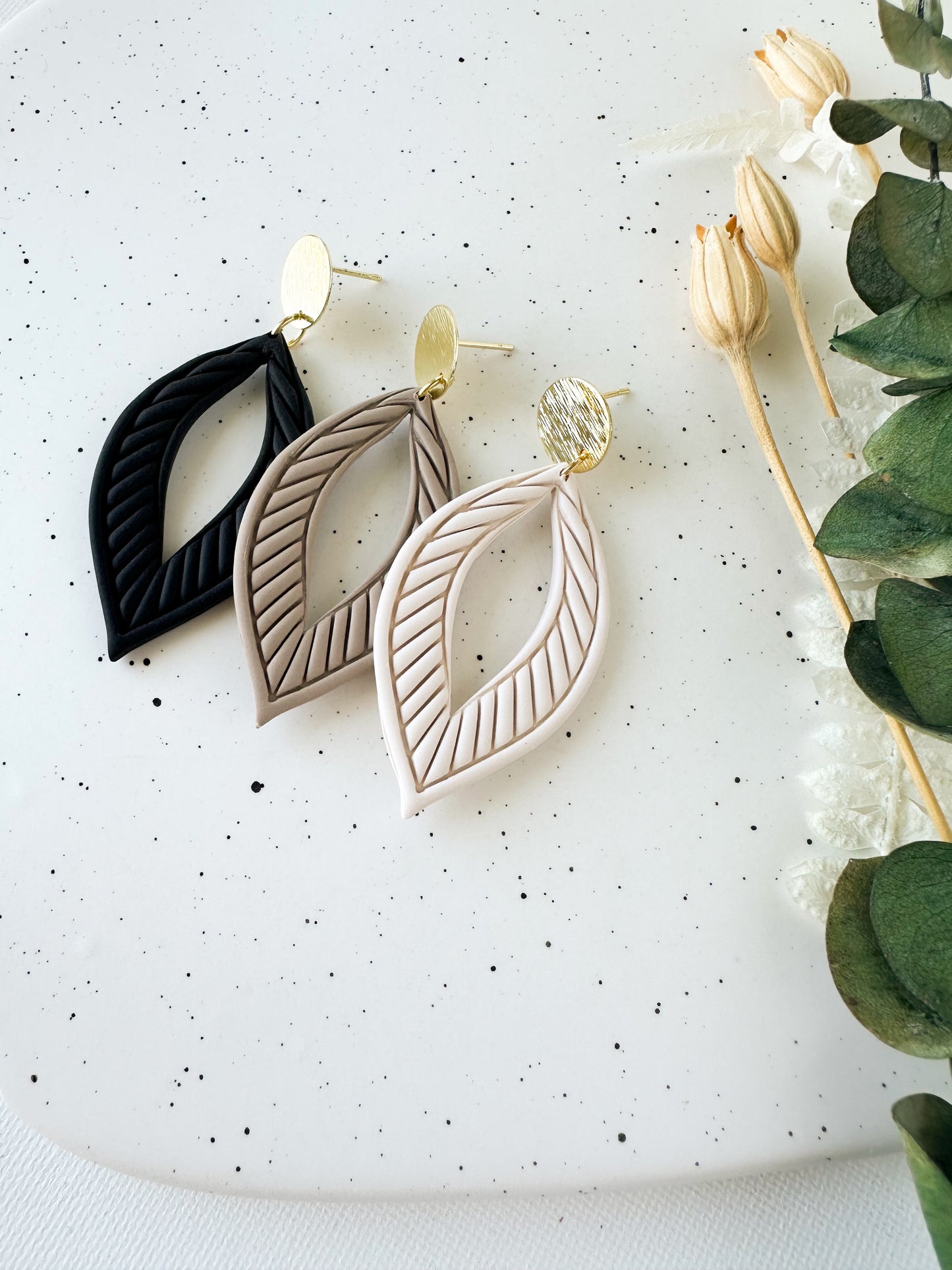 Neutral Geometric Earrings