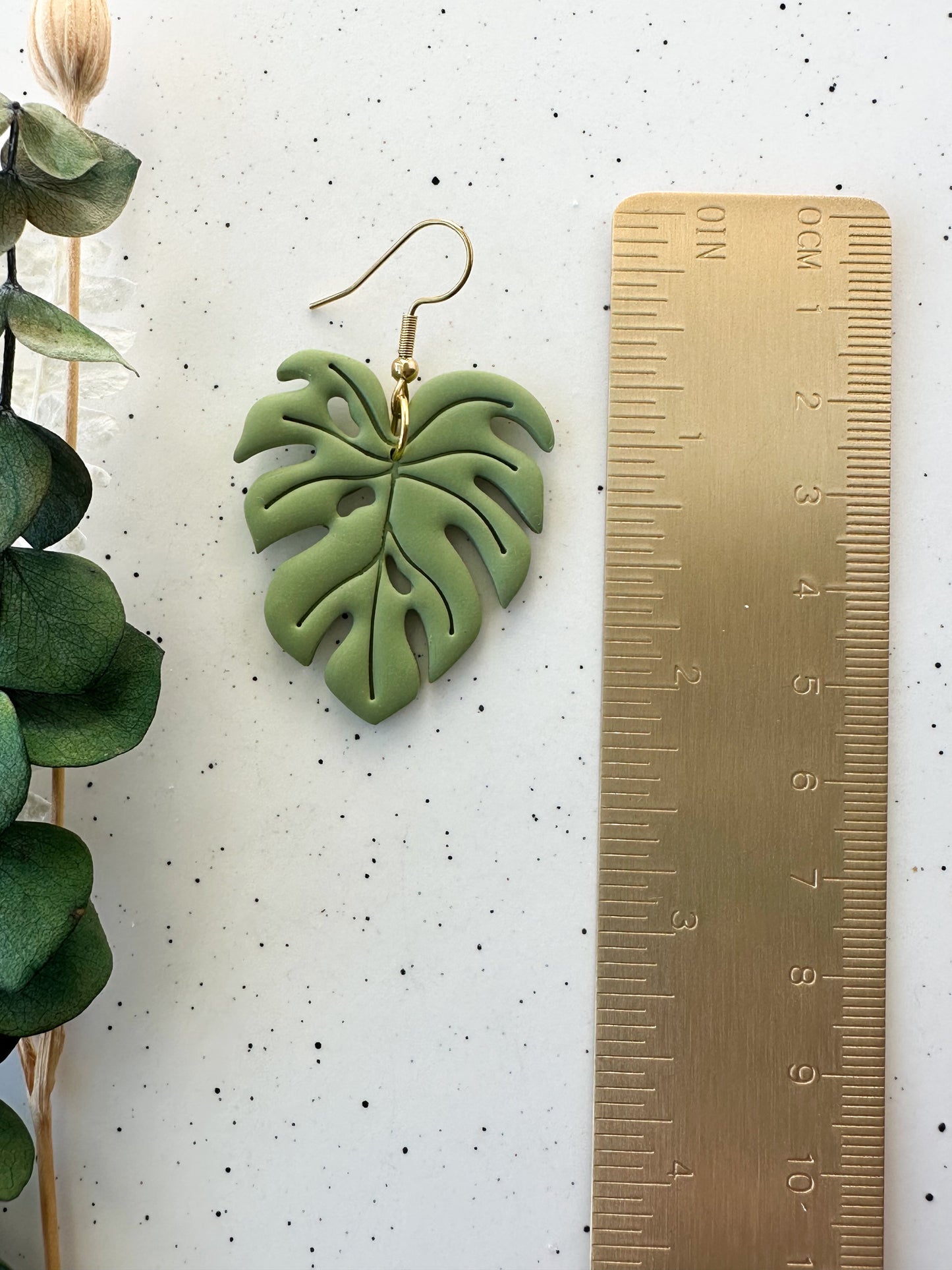 Monstera Earrings