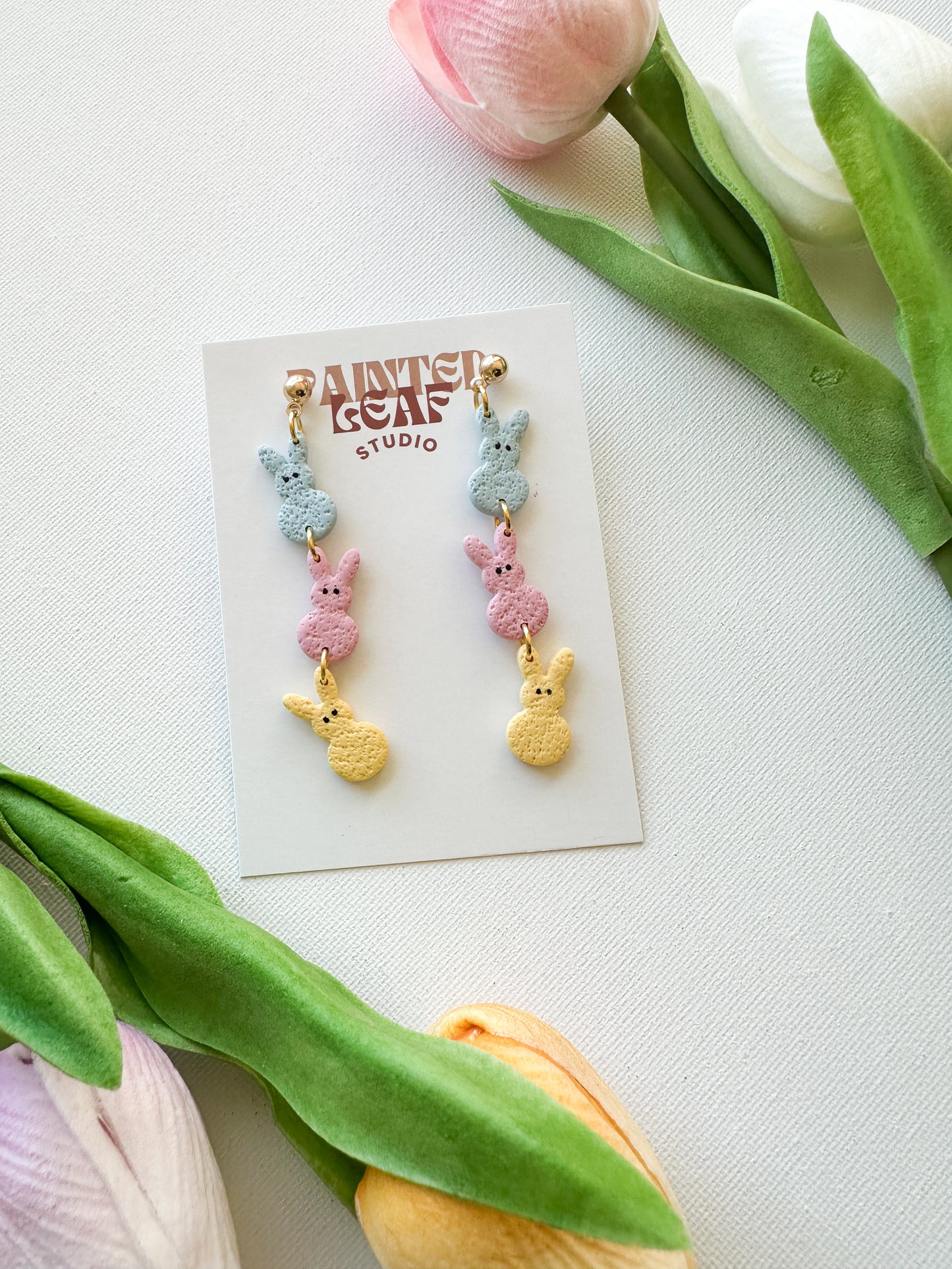 Colorful Bunny Dangles