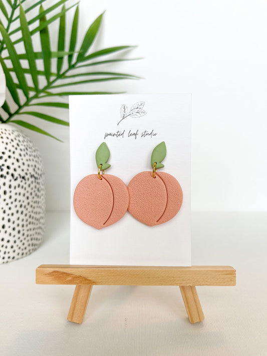 Dangly Peach Earrings