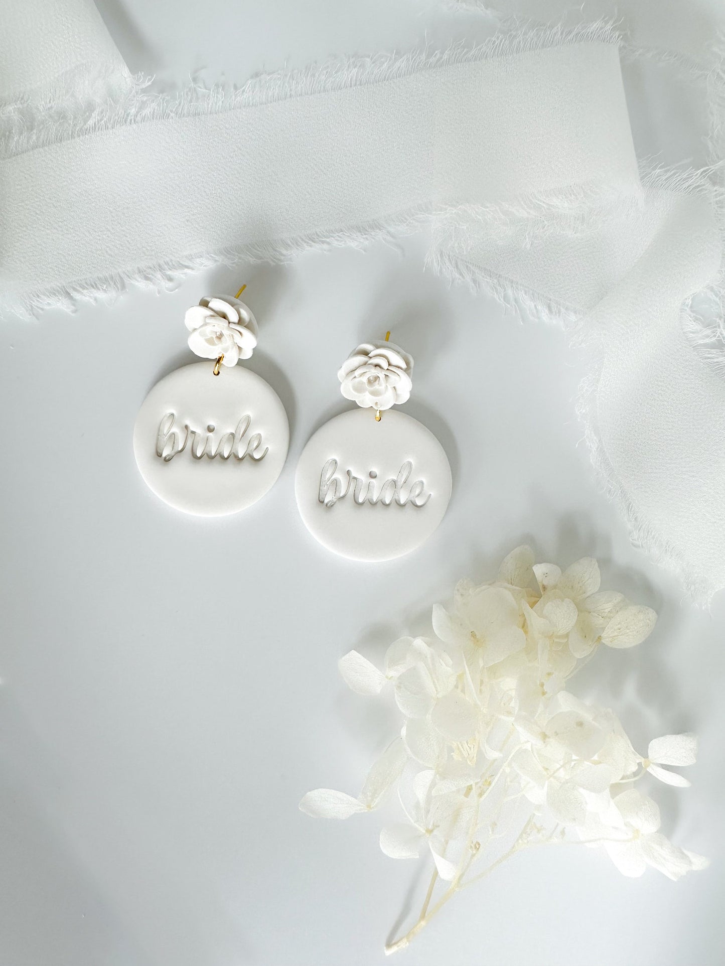 Floral Bride Earrings